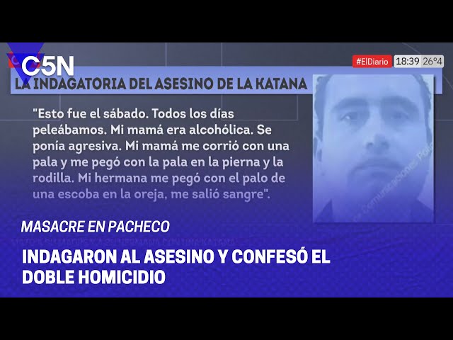 INDAGARON al ASESINO de la KATANA: ¨Me DEFENDÍ, si no me iban a MATAR¨