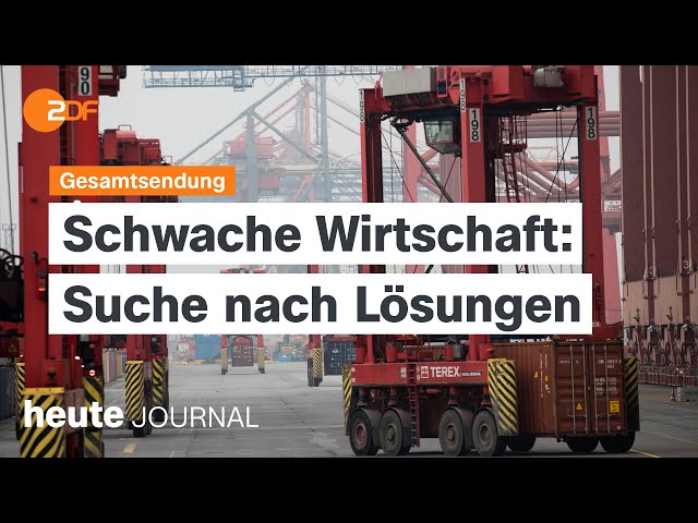 heute journal vom 15.02.2024 Schwache Wirtschaft, Training ukrainischer Soldaten, 74. Berlinale