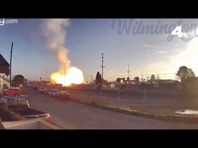 Wilmington truck explosion caught on camera