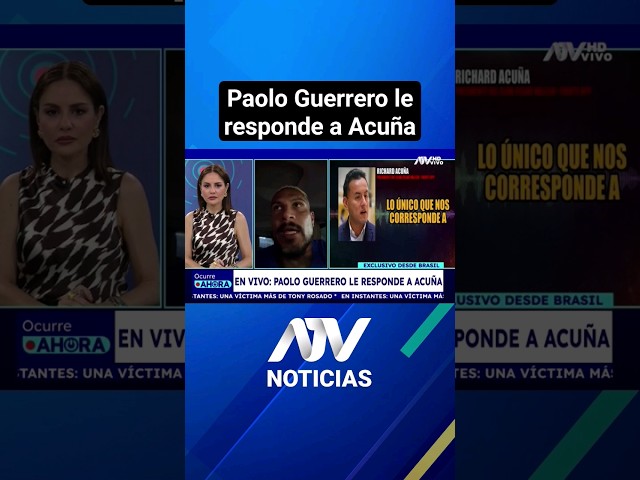 Paolo Guerrero le responde a Acuña #shorts #ocurreahora