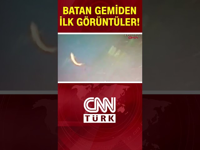 53 Yıllık Gemi Marmara'da Battı! Batan Gemiden İlk Görüntüler... #Shorts