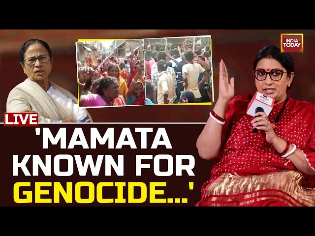 Live: Smriti Irani Slams Mamata Banerjee On Sandeshkhali Horror | India Today Live