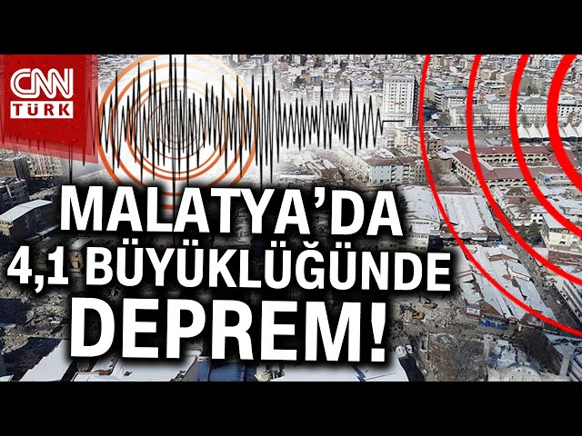 Malatya'da Sabah Saatlerinde Korkutan Deprem! #Haber