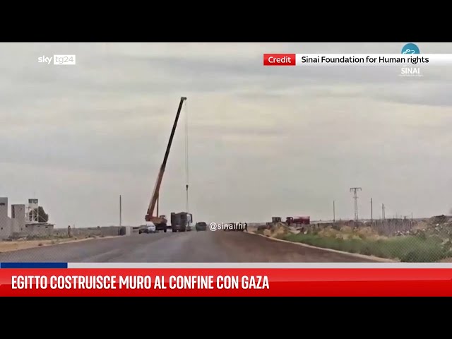 Media Usa: "Egitto costruisce muro al confine con Gaza"