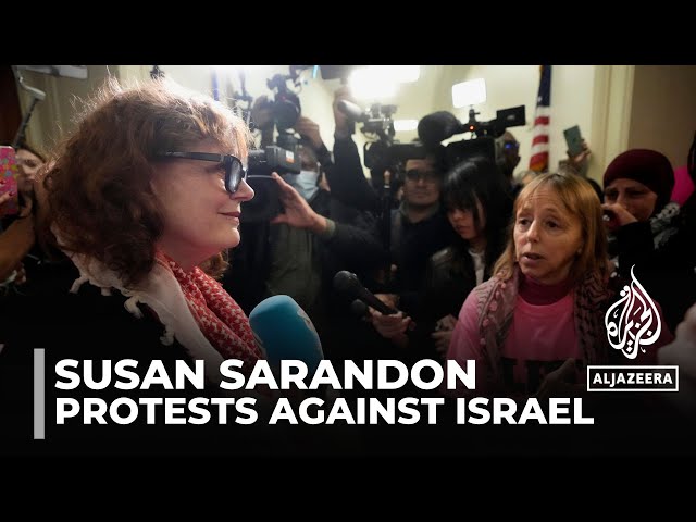 Lobbying Congress for end to war: Actress Susan Sarandon calls for ceasefire