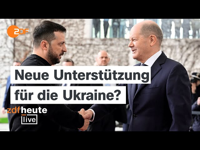 Selenskyj in Berlin: Sicherheitsabkommen mit Deutschland | ZDFheute live