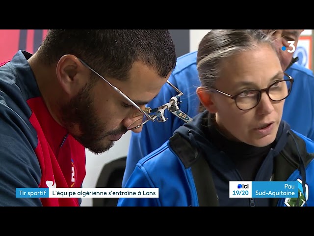 Lons : entrainement de tir sportif de l'équipe d'Algérie pour les JO