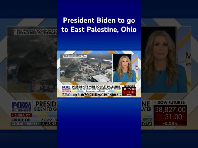 ‘AN INSULT’: Trump flames Biden for East Palestine visit a year after train derailment #shorts