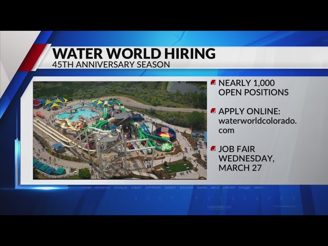 Water World hiring hundreds for summer jobs