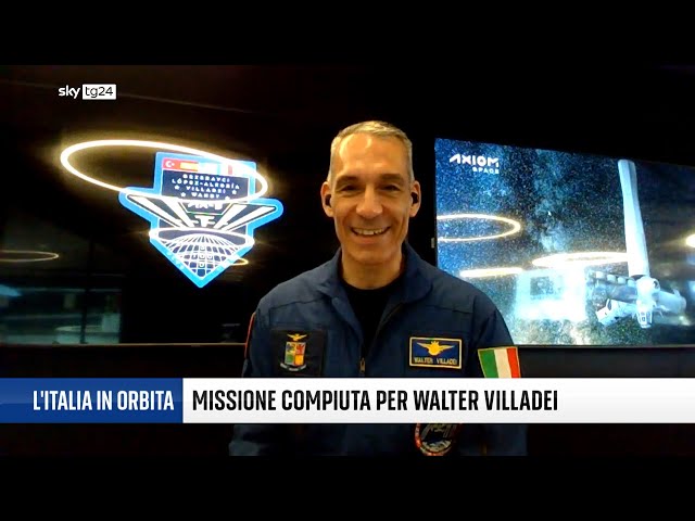 Timeline, L'Italia in orbita, missione compiuta per Walter Villadei