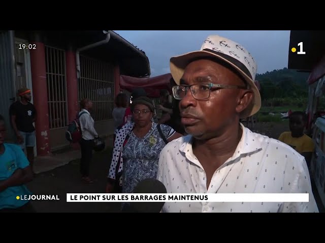 les barrages levées temporairement