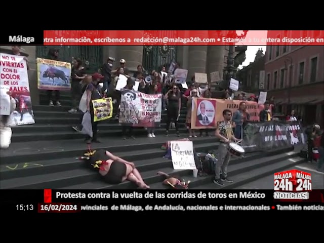 Noticia - Protesta contra la vuelta de las corridas de toros en México