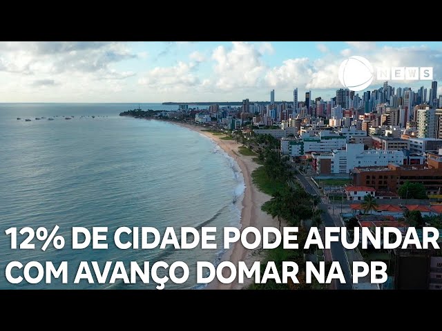 12% de cidade turística pode afundar com avanço de mar no sul da Paraíba