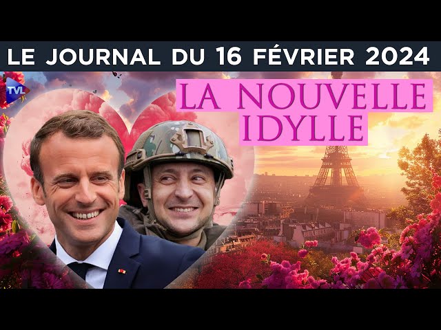 ⁣Macron-Zelensky : lune de miel avant liquidation ? - JT du vendredi 16 février 2024