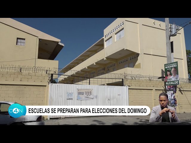 Escuelas se preparan para elecciones del domingo