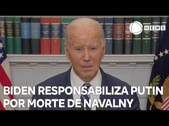 Biden responsabiliza Putin por morte de Alexei Navalny