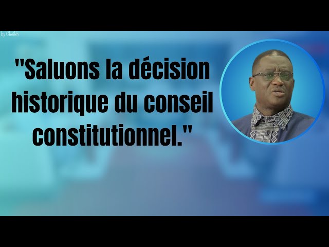 ⁣"Warnagnou dello ndioukeul sounou conseil constitutionnel si décision historique bi"