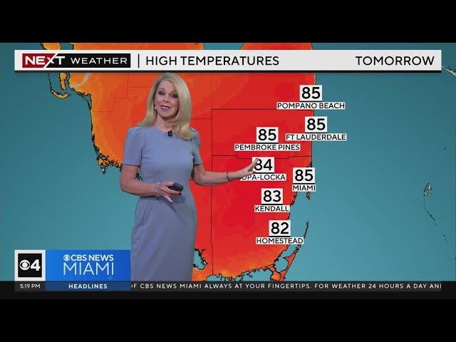 Miami weather for Friday 2/16/24 5PM