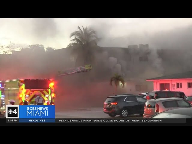 North Miami apartment building fire displaces 16 people