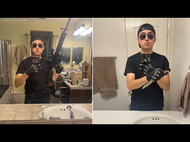 New photos show Ontario school shooting plot suspect taking selfies with gun and knife