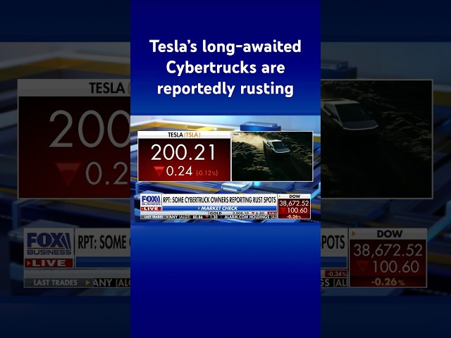 Tesla Cybertruck owners are reporting rust spots on their vehicles #shorts