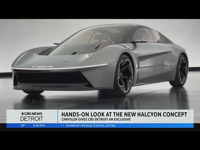 CBS News Detroit gets a look at new Halcyon EV concept car