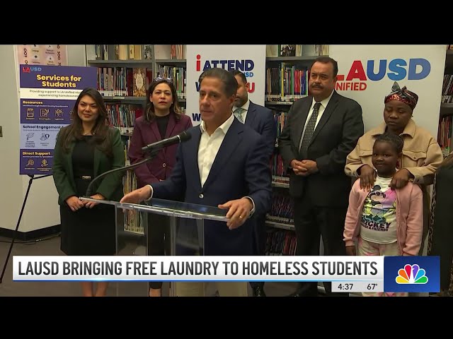 LAUSD to provide free laundry services to homeless students