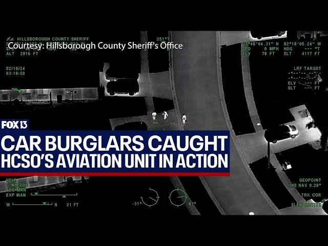 Aviation unit helps catch Florida car burglars