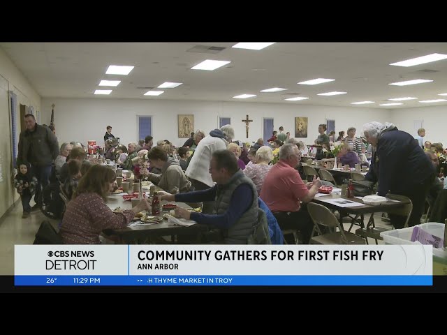 Ann Arbor community gathers for fish fry at Old St. Patrick Catholic Church