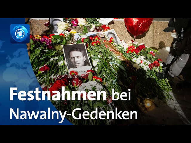 Festnahmen bei Nawalny-Gedenken