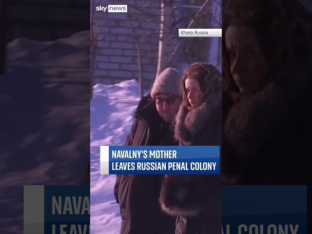 Navalny’s mother leaves Russian prison