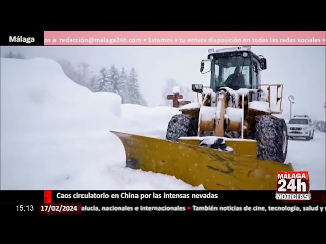 Noticia - Caos circulatorio en China a consecuencias de las intensas nevadas