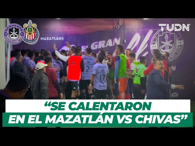 ¡SE PRENDEN!  Chivas y Mazatlán arman conato de bronca en vestidores | TUDN