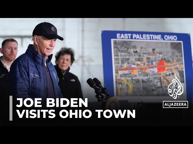 Toxic chemical spill: Biden visits Ohio town one year after crash