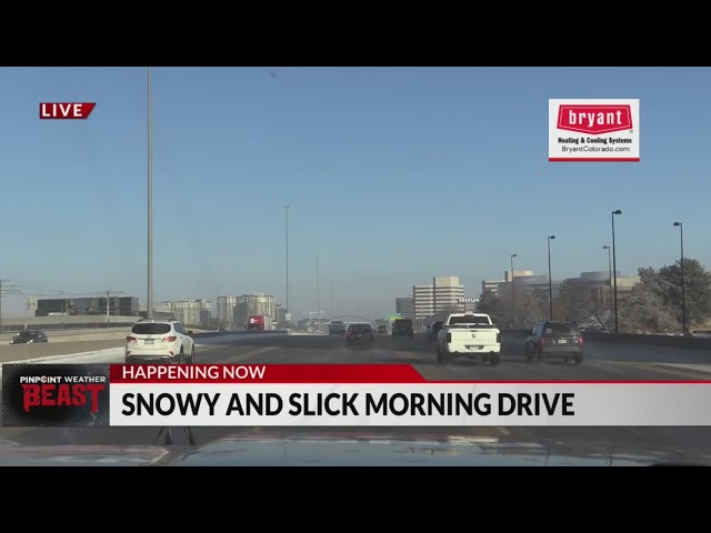 Snow causes slick road conditions Saturday