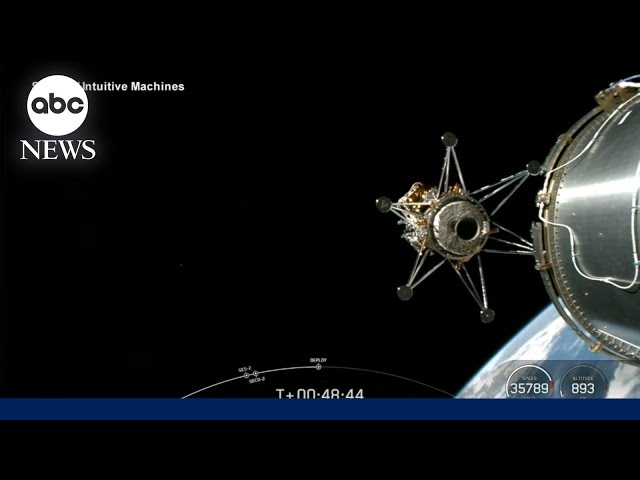 Odysseus moon lander successfully fired its engines on trip to moon