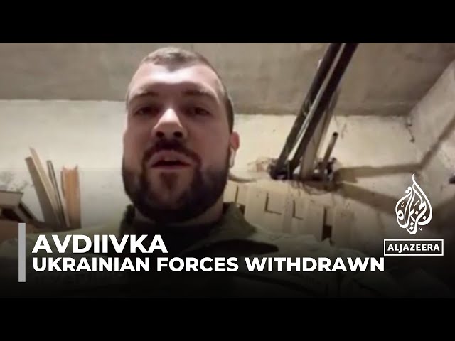 Ukrainian forces withdraw from Avdiivka: Russian troops were about to encircle the town