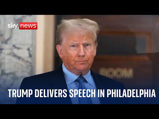 Watch live: Donald Trump delivers speech in Philadelphia