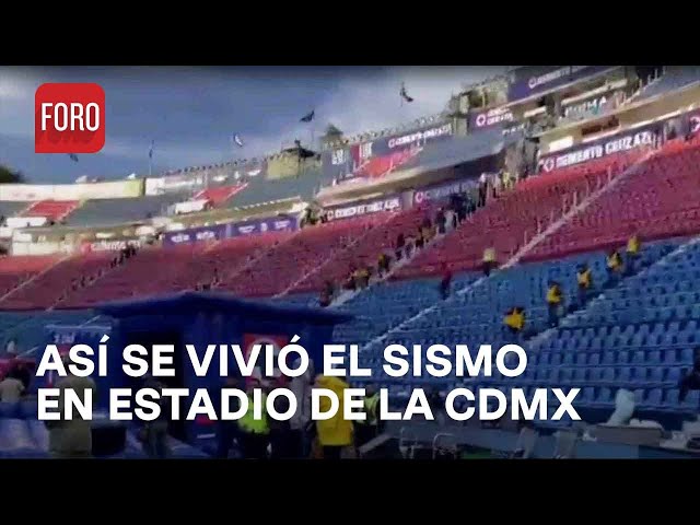 Sismo en la Ciudad de México; así se vivió en el estadio de la ciudad de los deportes - Las Noticias