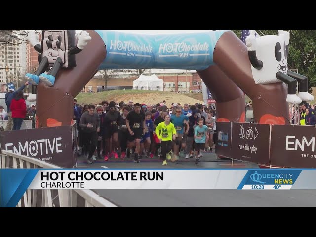 Runners participate in the Charlotte Hot Chocolate Run