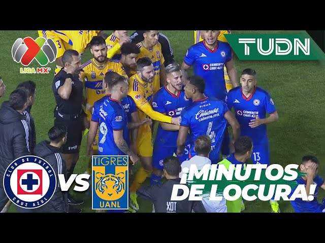 ¡MINUTOS DE LOCURA! Se calentaron los ánimos | Cruz Azul 1-0 Tigres | CL2024 - Liga Mx J7 | TUDN