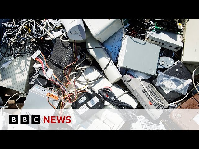 Where do your old mobile phones and TVs go to die? | BBC News