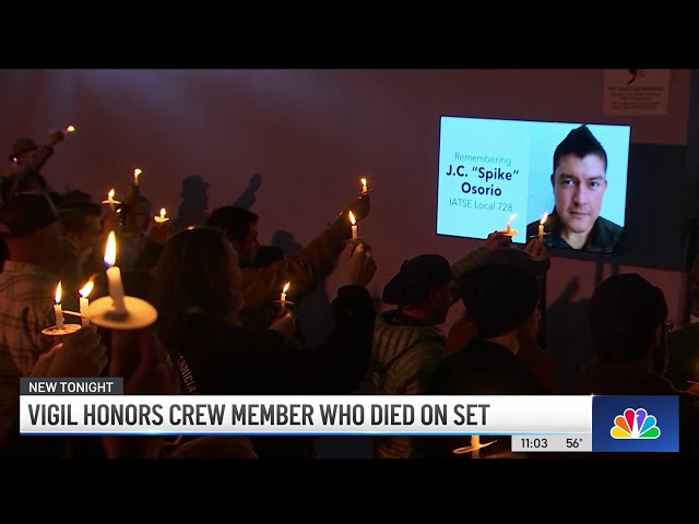 Mourners pay respects to Marvel Studios crew member who died on set