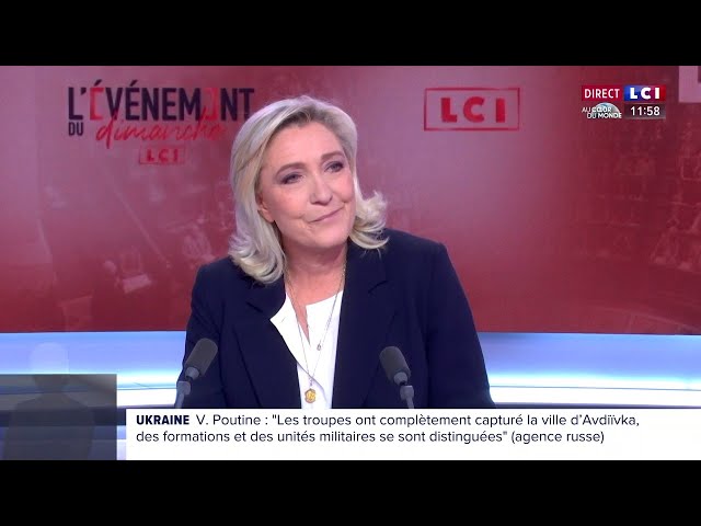 Marine Le Pen, Présidente du groupe RN à l’Assemblée nationale, est l’invitée de "’́́ ...