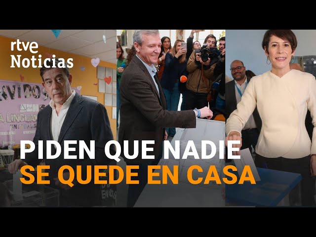 ELECCIONES GALICIA: Así han VOTADO los PRINCIPALES CANDIDATOS a PRESIDIR la XUNTA | RTVE Noticias