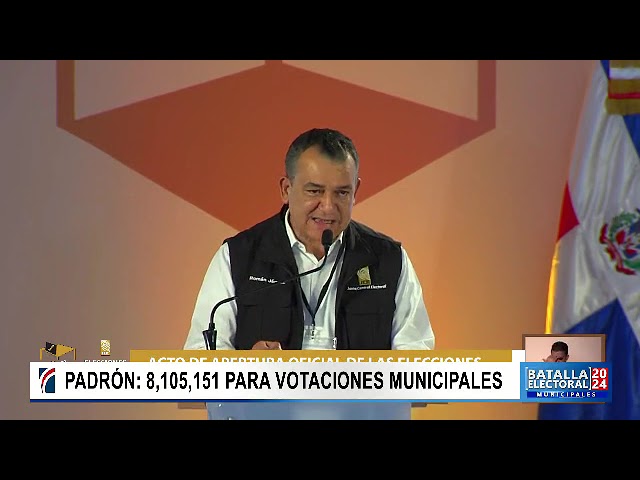 Junta Central Electoral da inicio a elecciones municipales 2024