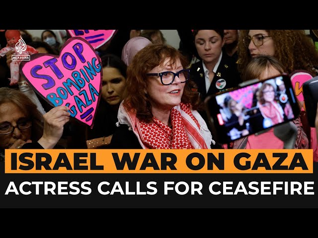 Al Jazeera speaks to Susan Sarandon as she lobbies for a Gaza ceasefire | Al Jazeera Newsfeed