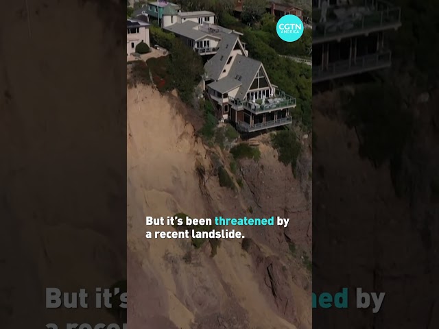 Living on the edge: Pricey California homes teeters on cliff #shorts