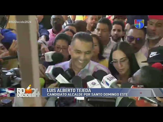 LUIS ALBERTO, CANDIDATO ALCALDE SANTO DOMINGO ESTE EJERCE SU VOTO | RD DECIDE 2024