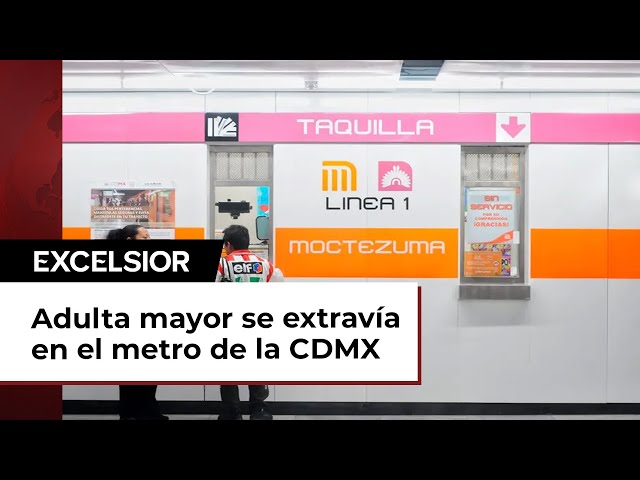 Adulta mayor se extravía en el metro de la CDMX; así acabó la historia